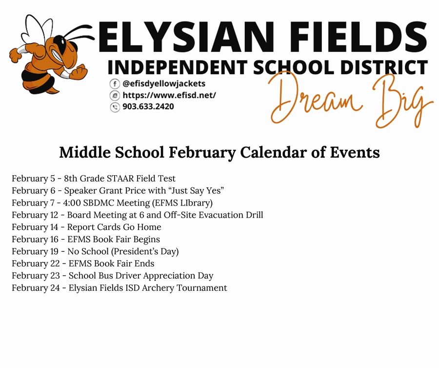 Elysian Fields Middle School Elysian Fields Independent School District